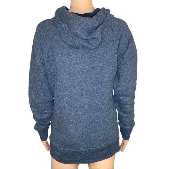 The North Face Gray on Gray Hoodie Womens Size Med Drawstring Hood with Pocket - Picture 3 of 3